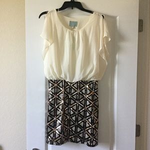 Sequin cocktail mini dress